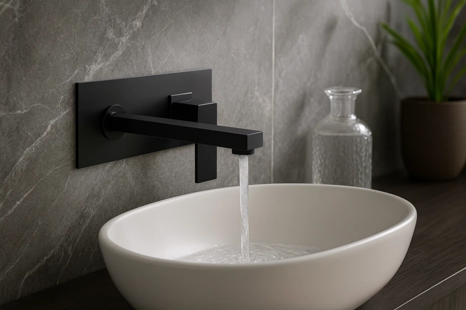 BathSelect wall mount manual faucets